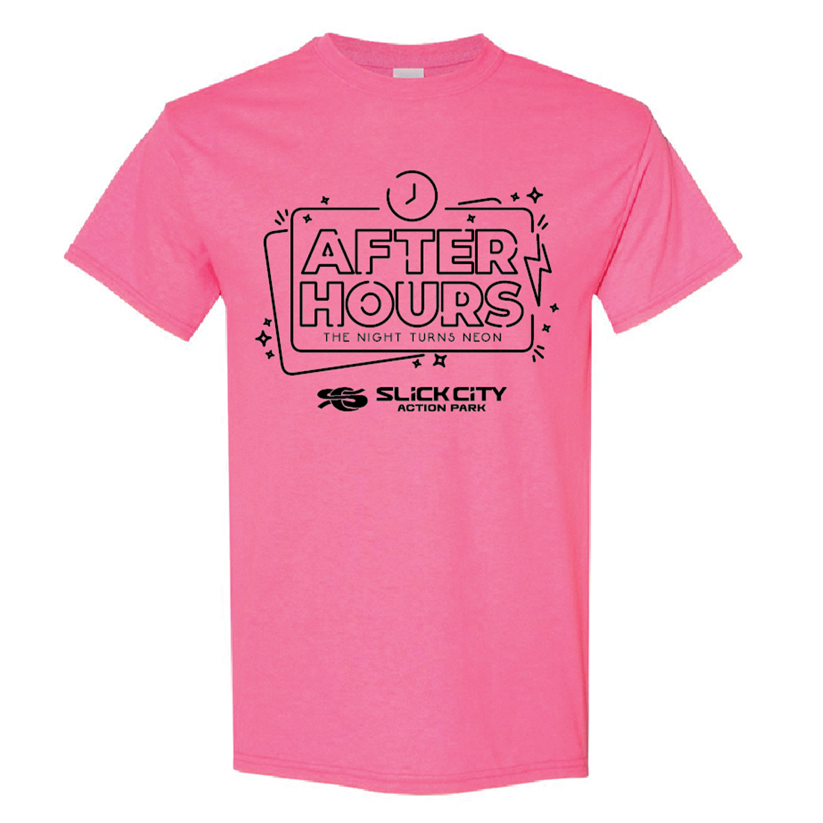 Slick City After Hours Glow Shirt - Safety Pink - SC132