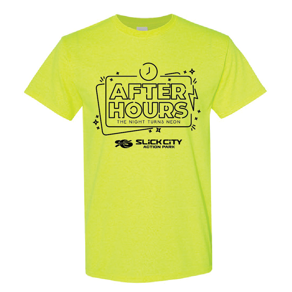 Slick City After Hours Glow Shirt - Safety Green - SC133